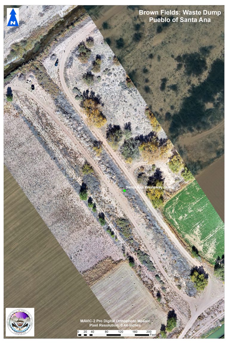 Santa Ana Wasteway Dump aerial
