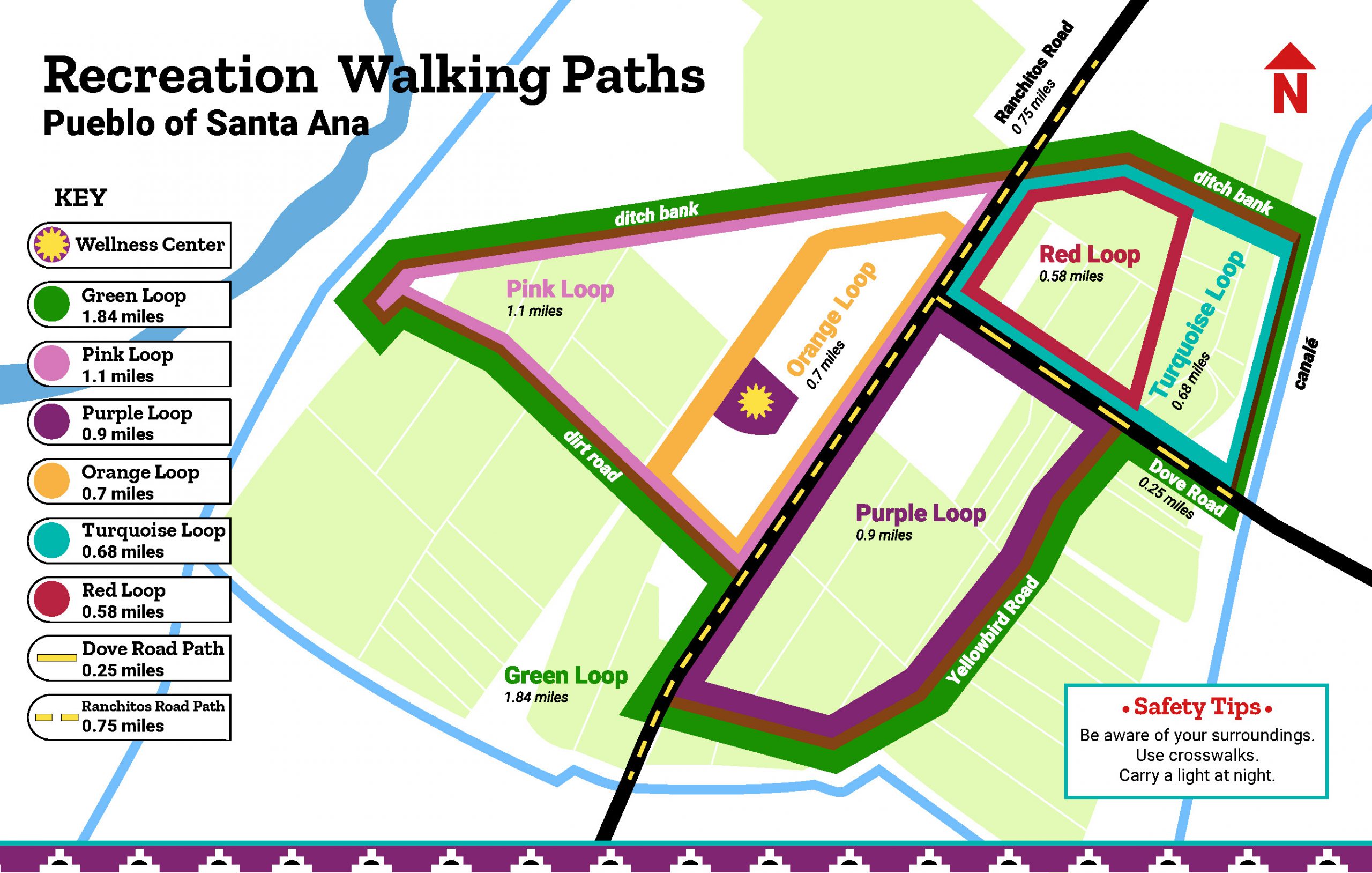 Recreation Walking Paths Map