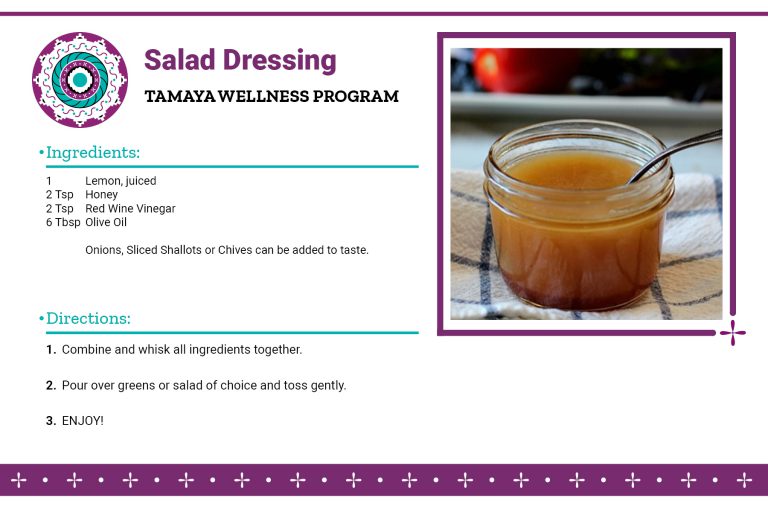 Recipes Inspired by Chef Chino (This dressing goes well with the Mizuna Greens with Apple & Kiwi Salad)